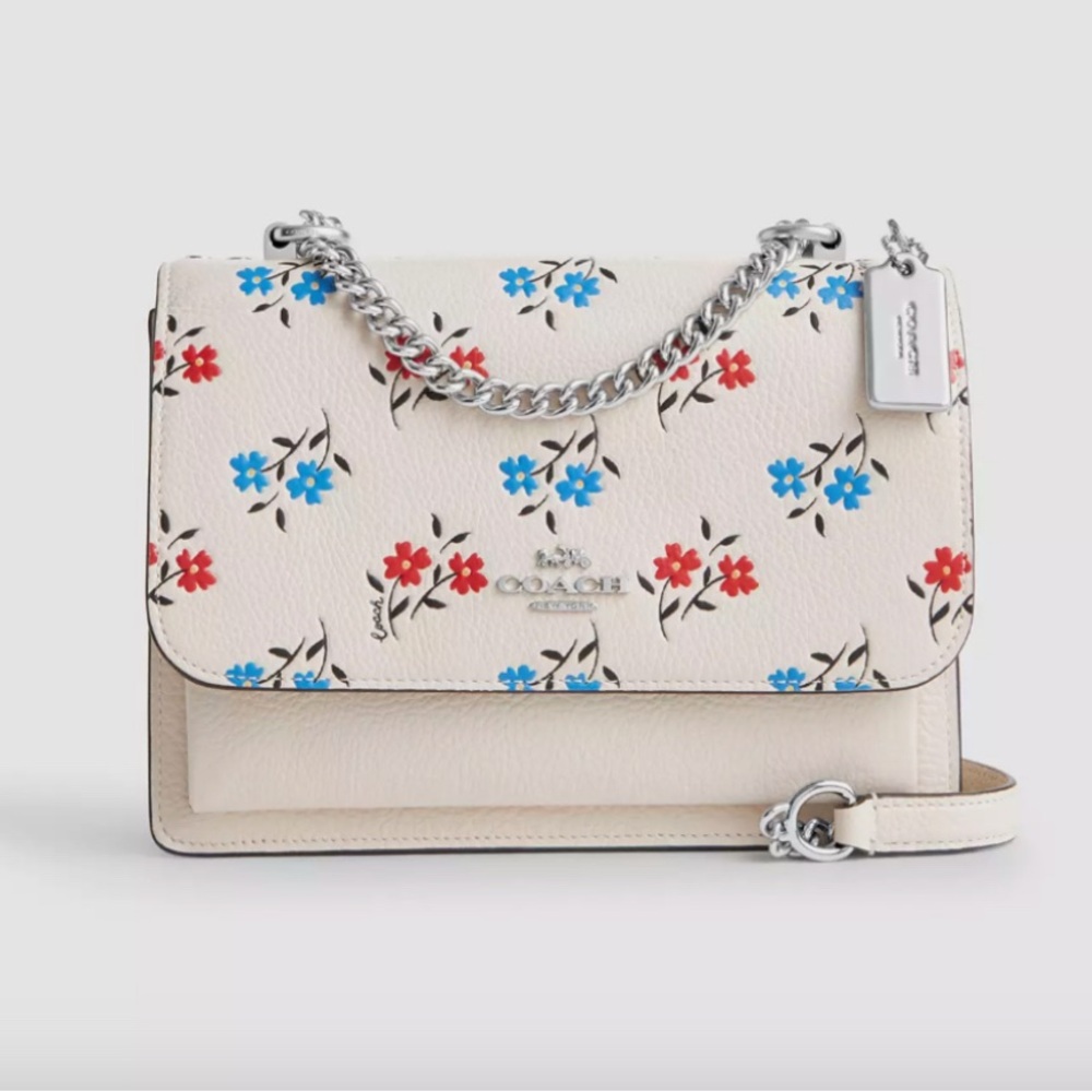 NWT COACH Klare Crossbody Bag With Floral Print CT831 In Chalk Multi